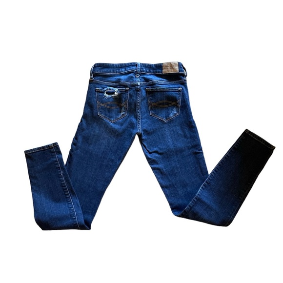 Abercrombie Sz:25Wx31L Super Skinny Distressed Blue Jeans - Picture 2 of 7